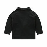 MQTIME  -  3Piece Spring Fall Newborn Baby Boy Clothes Fashion Gentleman Suit Black Infant Coat+White Shirt+Pants Kids Clothing Set BC2038