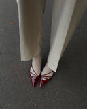 MQTIME  - Adriana Patent Leather Strappy Heels