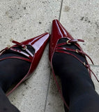 MQTIME  - Adriana Patent Leather Strappy Heels