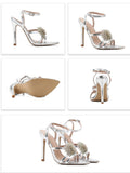 MQTIME  - Hayes Metallic Stiletto Sandals