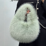 MQTIME  - Myleah Faux Fur Handbag