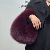 MQTIME  - Myleah Faux Fur Handbag