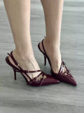 MQTIME  - Adriana Patent Leather Strappy Heels