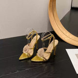MQTIME  - Hayes Metallic Stiletto Sandals