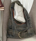 MQTIME  - Nyla Denim Shoulder Bag