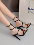 MQTIME  - Nitara Gemstone Strappy Heels