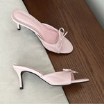 MQTIME  - Koa Bow Detailed Sandals