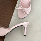 MQTIME  - Koa Bow Detailed Sandals