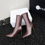 MQTIME  - Keara Pointed Toe Ankle Boots