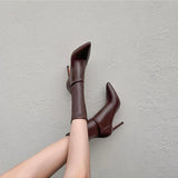 MQTIME  - Keara Pointed Toe Ankle Boots