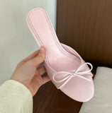 MQTIME  - Koa Bow Detailed Sandals