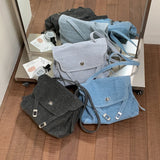 MQTIME  -  Women Vintage Small Denim Crossbody Bag Flap Casual Shoulder Messenger Bags New Fashion Female Handbags and Purses