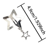 Mqtime 10pcs Star Decor Hair Clip for daily casual outing wear Hair accessories Loc Hair Jewelry for Braids