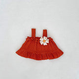 MQTIME  -  Summer New Fashion Versatile Infant and Toddler Girl Baby Sweet Dot Printed Suspended Top+Bottom Wrapped Pants Sleeveless Set