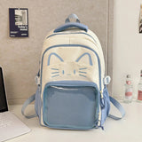 MQTIME  -  Adorable  Bapa for Middle School Girls High Aesthetic Durable Nylon Waterproof Large Capaci School Bag Cartoon Design