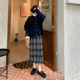 MQTIME  -  2025 Corner Button Sweater Cardigan Casual Loose Spring New Models with Knitted Sweater Jacket Women Clothing