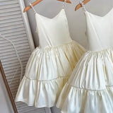 MQTIME  -  Baby Girl Princess Pearl Strap Dress Back Tie Toddler Child Vintage Bow Vestido Wedding Party Dance Birthday Baby Clothes 2-10Y