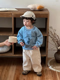 MQTIME  -  Winter New Children Fleece Sweatshirt Cute Boys Girls Long Sleeve Cartoon Tops Baby Warm Sweatshirt Kids Casual Pullover