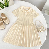 MQTIME  -  New Autumn Christmas Style Baby Girl Birthday Party Dress Kids Princess Dresses 2-6Yrs Children Knitted Clothes