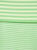 MQTIME  -  Green Striped Top Woman Chic Short Sleeve Off-shoulder Ribbed Knit Slim Fit Blouse  Casual Summer Street Holiday Shirts Y2k