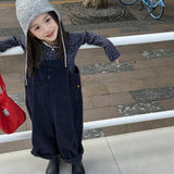 MQTIME  -  Children Jumpsuit 2025 Autumn Korean Baby Girls Overalls Wide-leg Pants 1-6 Years Boy's Suspenders Pants