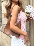 MQTIME  -  Simple and Elegant Style Bandeau Suspender Women's Sweater Women's Clothing Fall/Winter 2025