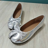 MQTIME  -  Spring Autumn Vintage Split Toe Tabi Women Ballet Flats Fashion Soft Walking Loafers Casual Gilrs Lazy Chic Shoes