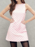 MQTIME  -  Women s Floral Print Sleeveless V-Neck Ruffle Hem Mini Dress with Tie Waist and Button Detail