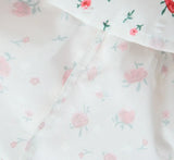 MQTIME  -  Summer New French Sweet Style Strappy Cinched Waist Slimming Tiered Bubble Sleeve Dress