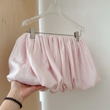  MQTIME  -  Streetwear Fairy Summer Mini Pleated Skirts Women High Waist A-line Sweet Solid Harajuku Jupe Y2k Aesthetic Grunge Skirt