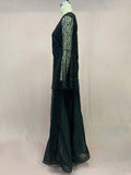 MQTIME  -  Women Long Dress Sexy Flare Sleeve Lace Embroidery Dresses Elegant High Waist Night Vestidos Female Party Evening Maxi Dress