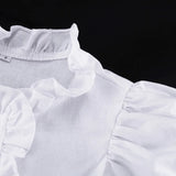 MQTIME  -  Women's White Ruffle 2 Piece Short Outfits Ruffle Crop Top High Waist Shorts Casual Fashion Streetwear Female Sets New