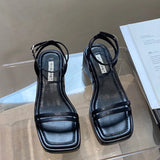 MQTIME  - Summer Platform Sandals for Women Fashion High Heels Ladies Elegant Ankle Strap Sandal Shoes Female Sandalias Mujer