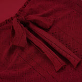 MQTIME  -  Japanese Sexy Solid Bow Tie Vest Square Neck Sleeveless Tee Spicy Girl American Retro 90s Short Top for Women 민소매 티 여성