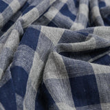 MQTIME  -  Children's Retro Blue Plaid Trousers Spring Autumn New Korean Boys And Girls Double-Layer Cotton Casual Harem Pants WTP121