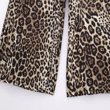 MQTIME  -  Summer Casual Animal Print Jumpsuits Womens Leopard Print Wide Leg Pant 2024 Sexy Sleeveless Slim Spaghetti Strap Jumpsuits