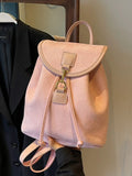 MQTIME  -  High-End Ladies Large Capaci Bapa Faionable Student Bookbag Waterproof PU Leather Casual Travel Bag with Double Straps