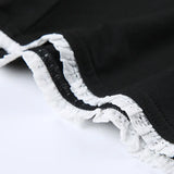 MQTIME  - Bow Decor Lace Patchwork Strapless Rompers Women Summer Sexy Sleeveless Backless Skinny Casual Streetwear Playsuits Overalls