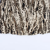  MQTIME  -  Women's Elegant Backless Animal Print Dress Casual Sleeveless Flowing Robe Summer Holiday Beach Wear New Fashion