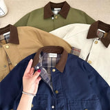 MQTIME  -  Fashion Baby Girl Boy Cargo Trench Jacket Infant Toddler Child Patchwork Coat Spring Autumn Child Dust Coat Baby Clothes 1-10Y