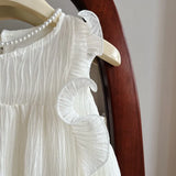 MQTIME  -  Fashion Baby Girl Princess Ruffled Dress Sleeveless Infant Toddler Child Vestido Party Birthday Ball Gown Baby Clothes 1-10Y