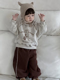  MQTIME  -  Winter New Children Long Sleeve Fleece Sweatshirt Boys Girls Cartoon Pullover Baby Plus Velvet Thick Warm Tops Kids Clothes