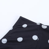 MQTIME  -  Polka Dot Print Medium and Long Dress Cute Girl Style Skirt Woman