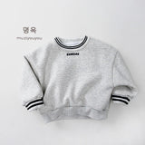  MQTIME  -  Winter New Children Long Sleeve Fleece Sweatshirt Boys Girls Warm Pullover Baby Casual Tops Kids Plus Velvet Sweatshirt