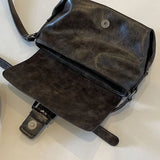 MQTIME  -  American Retro PU Harajuku Style Y2k Cool Large Buckle Crossbody Bags Shoulder Bag Phone Lipstick Storage Bags Women Bag
