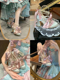 MQTIME  -  New Women's Mary Jane Shoes Sweet Style Lolita High Heels for Woman Exquisite Bow Casual Shoes Designer Shoes Zapatos Mujer