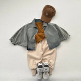 MQTIME  -  Autumn New Children Loose Denim Cardigan Girls Vintage Dolman Sleeve Jacket Fashion Kids Boys Casual Coat Baby Clothes