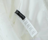  MQTIME  -  Vacation Mesh Lace Skirt Long Hollow Summer Tie Waist New Design White