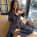 MQTIME  -  Autumn Knit Women's Cardigan Elegant Single Breasted Long Sleeve V-neck Female Sweater Comfortable Lady Thin Knitwear