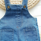 MQTIME  -  Children Kids Baby Boys Denim Pants Infants Girls Overalls Clothing Jumpsuits Jeans for 1-4 Years